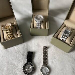 Set of Women’s Watches (NO BATTERIES) - Judith Ripka, Vicenza, Anne Klein